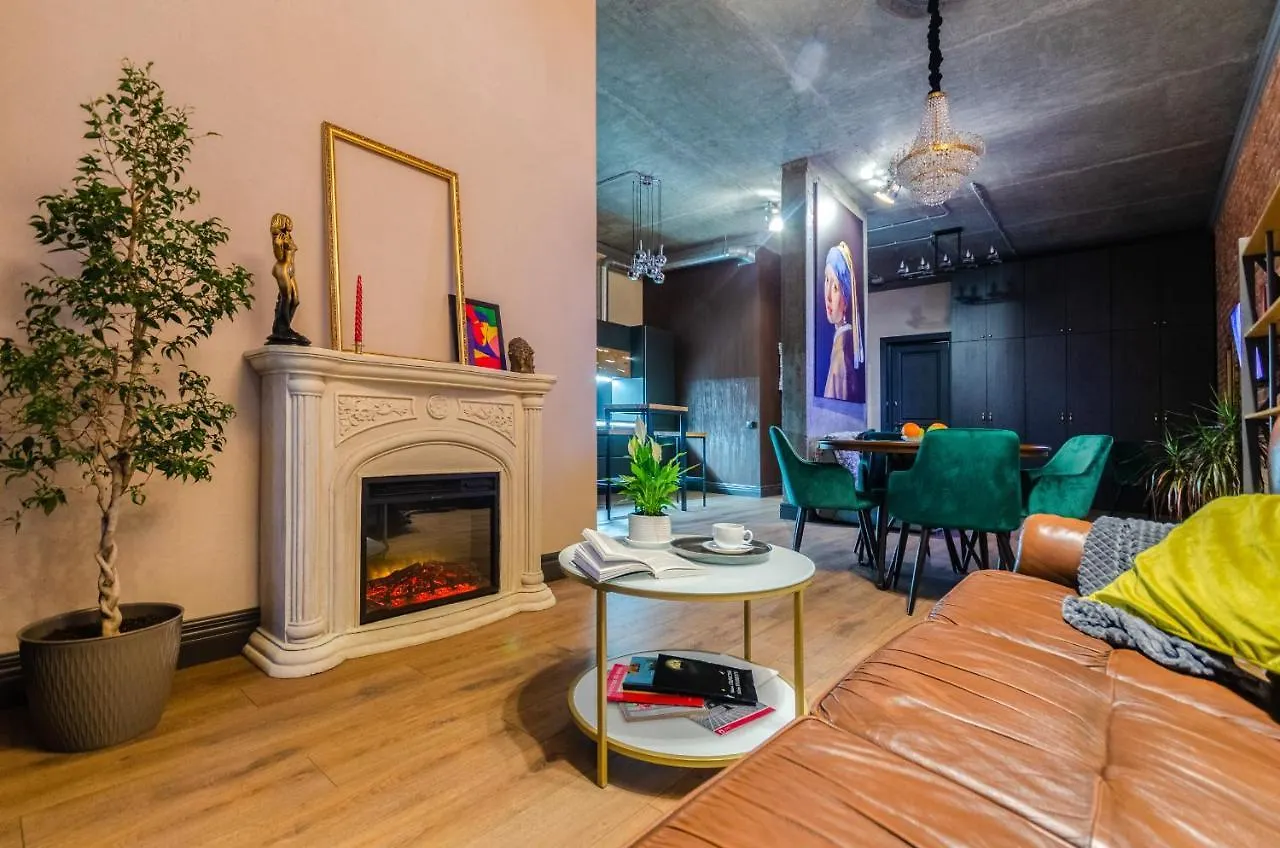 Penthouse Art On The 25Th Floor, Loft Business Class Apartments Kiew