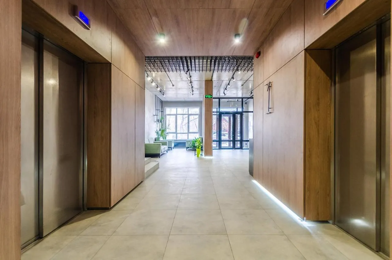 Penthouse Art On The 25Th Floor, Loft Business Class Apartments Kiew