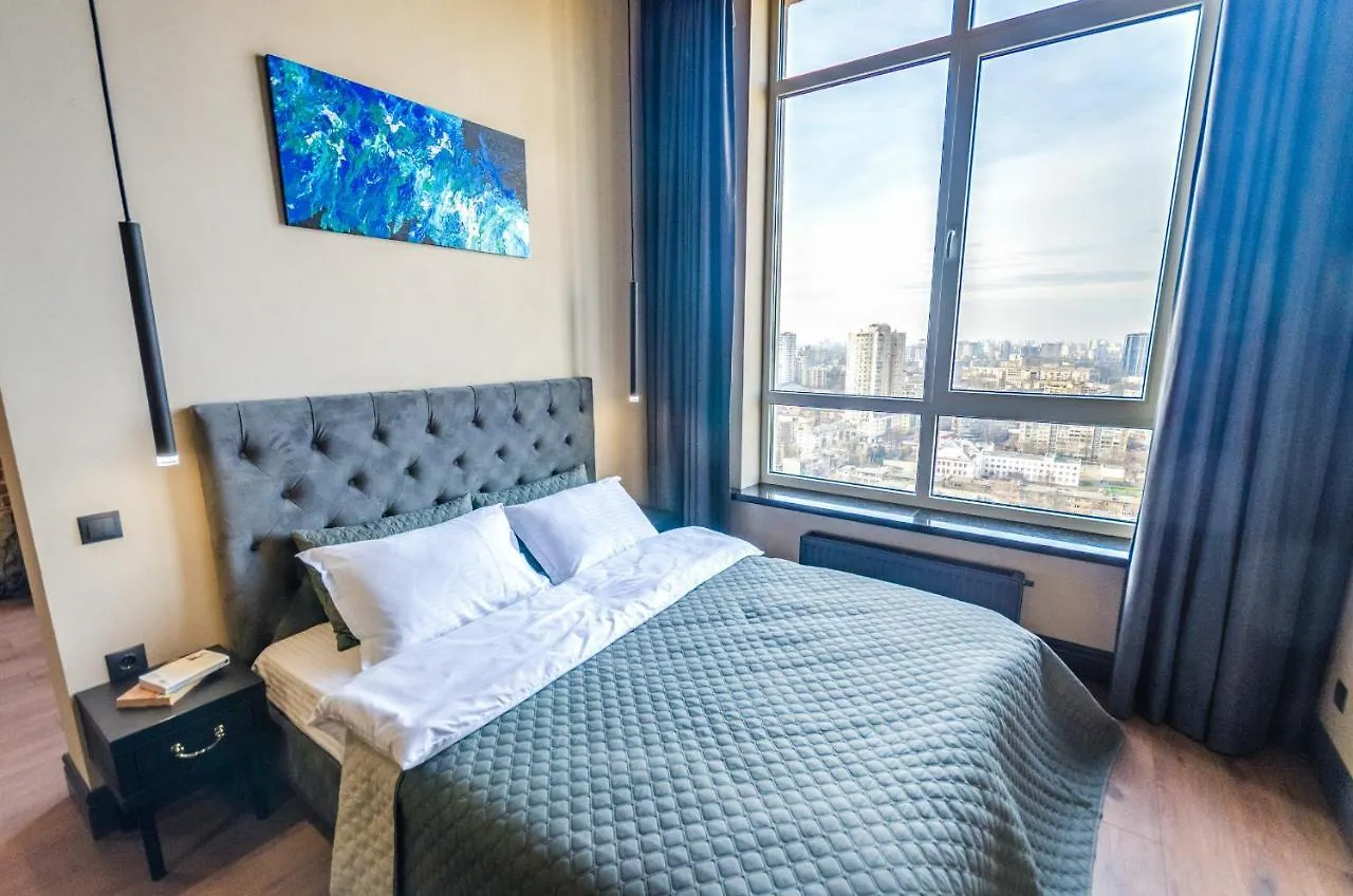 Penthouse Art On The 25Th Floor, Loft Business Class Apartments Kiev
