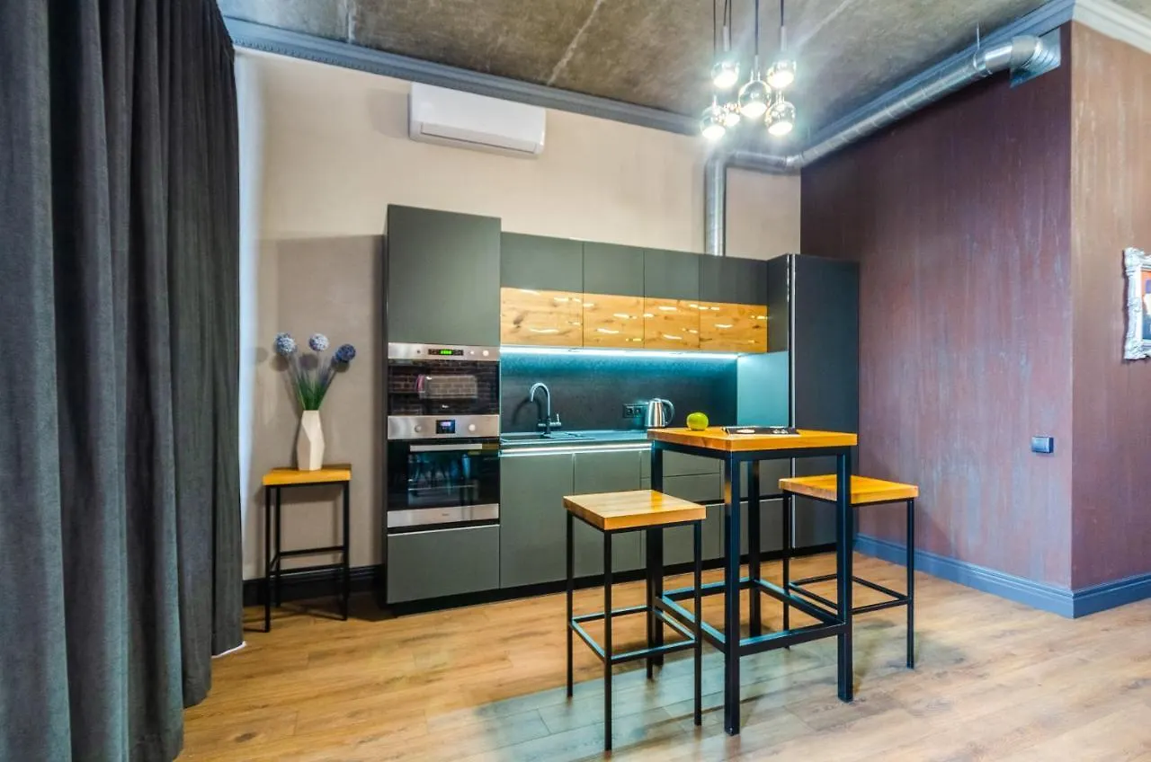 Penthouse Art On The 25Th Floor, Loft Business Class Apartments Kiev