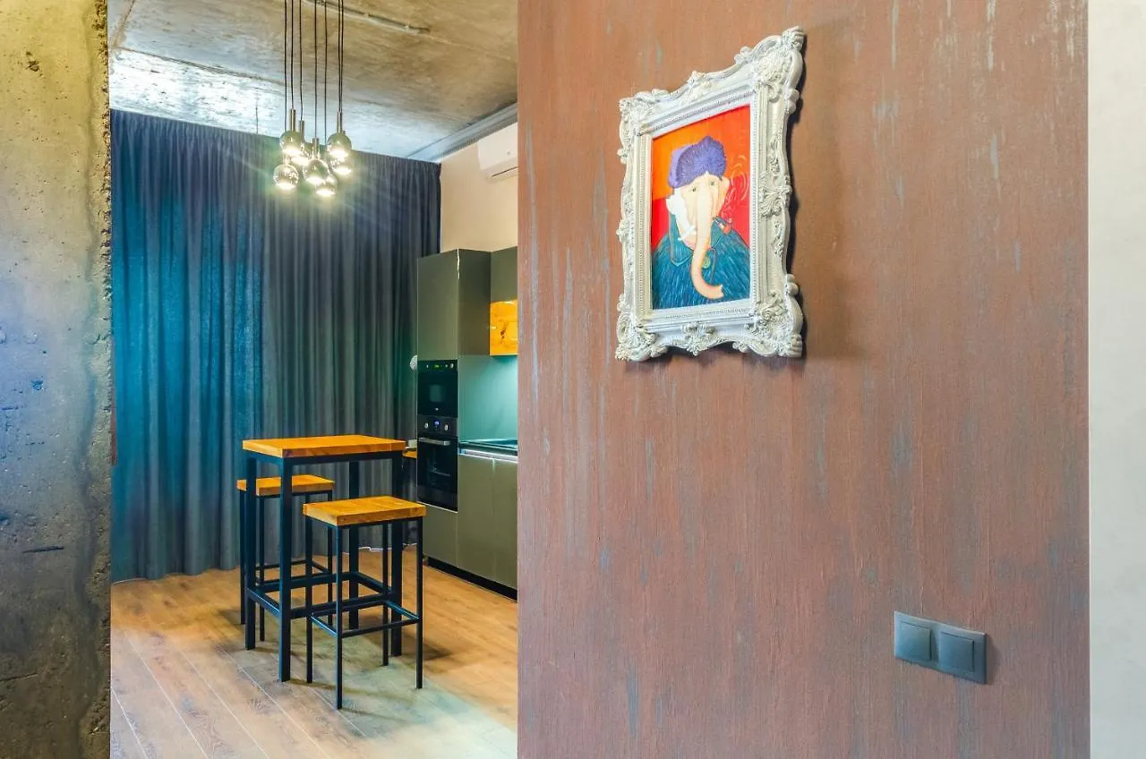 Penthouse Art On The 25Th Floor, Loft Business Class Apartments Kiev Ukraina
